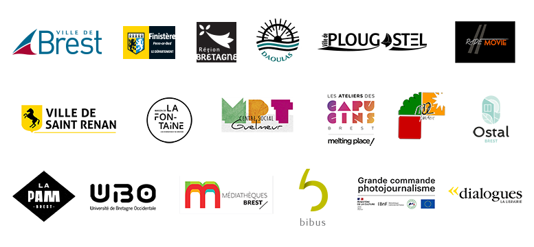 Logos des partenaires du festival Pluie d'Images 2024