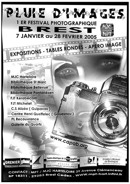 Affiche du 1er festival Pluie d'Images en 2005