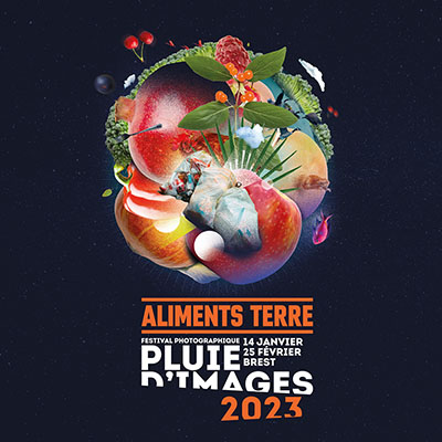 L'affiche du festival Pluie d'images 2023 sur le thème "Aliments terre"